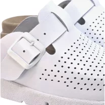 22100 -as női Dr Feet bőr papucs - feher