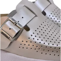 22100 -as női Dr Feet bőr papucs - pezsgő