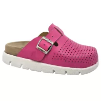 22100 -as női Dr Feet bőr papucs - rozsaszin