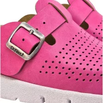 22100 -as női Dr Feet bőr papucs - rozsaszin
