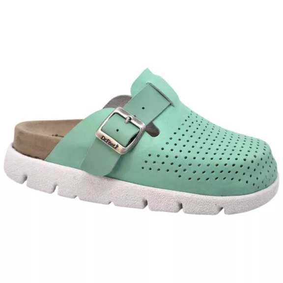 22100 -as női Dr Feet bőr papucs - zold 22100 -as női Dr Feet bőr papucs - zold