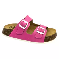 23003 -as női Dr Feet bőr papucs - ciklamen