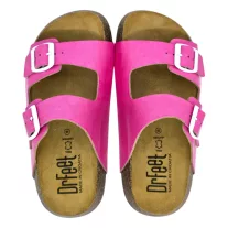 23003 -as női Dr Feet bőr papucs - ciklamen