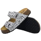 23003 -as női Dr Feet bőr papucs - feher zebra 23003 -as női Dr Feet bőr papucs - feher zebra