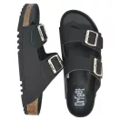 23004 -es ferfi Dr Feet bőr papucs - fekete 23004 -es ferfi Dr Feet bőr papucs - fekete