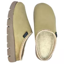 24004 -es női Dr Feet gyapju papucs - barna