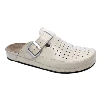 249 -es ferfi Doss bőr papucs lyukas - beige