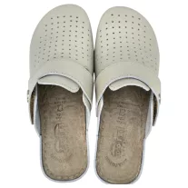 271 -es női Doss bőr papucs - beige