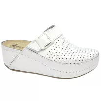 3021 -es női Dr Feet bőr papucs - feher