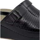 3021 -es női Dr Feet bőr papucs - fekete