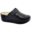 3021 -es női Dr Feet bőr papucs - fekete