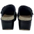 3021 -es női Dr Feet bőr papucs - fekete