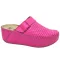 3021 -es női Dr Feet bőr papucs - rozsaszin