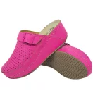 3021 -es női Dr Feet bőr papucs - rozsaszin