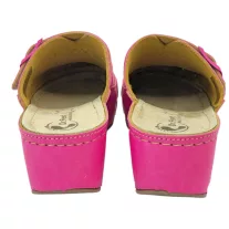3021 -es női Dr Feet bőr papucs - rozsaszin
