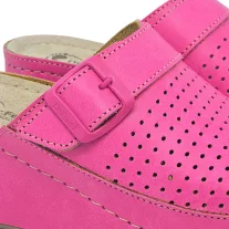 3021 -es női Dr Feet bőr papucs - rozsaszin