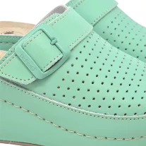3021 -es női Dr Feet bőr papucs - zold