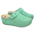 3021 -es női Dr Feet bőr papucs - zold