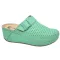 3021 -es női Dr Feet bőr papucs - zold