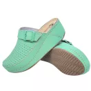3021 -es női Dr Feet bőr papucs - zold
