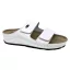 4001 -es női Dr Feet bőr papucs - feher