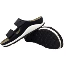 4001 -es női Dr Feet bőr papucs - fekete