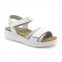 5007 -es női Dr Feet bőr szandal - feher