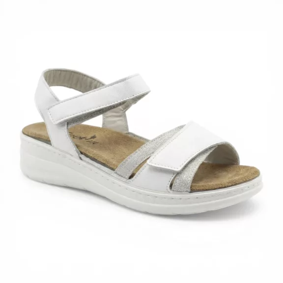 5007 -es női Dr Feet bőr szandal - feher 5007 -es női Dr Feet bőr szandal - feher