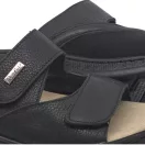 5012 -es női Dr Feet bőr papucs - fekete - kivehető talpbetet 5012 -es női Dr Feet bőr papucs - fekete - kivehető talpbetet