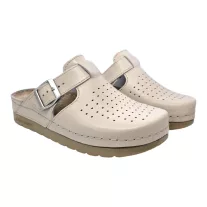525 -os női Doss bőr papucs - beige