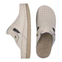 525 -os női Doss bőr papucs - beige