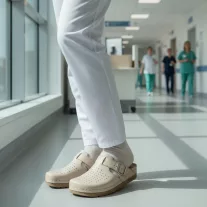 525 -os női Doss bőr papucs - beige