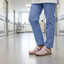 525 -os női Doss bőr papucs - rozsaszin