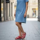 593 -as női Doss bőr papucs - piros 593 -as női Doss bőr papucs - piros