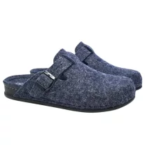 600 -as ferfi Dr Feet gyapju papucs - sotet kek