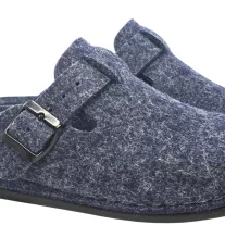 600 -as ferfi Dr Feet gyapju papucs - sotet kek