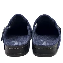 600 -as ferfi Dr Feet gyapju papucs - sotet kek