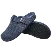 600 -as ferfi Dr Feet gyapju papucs - sotet kek