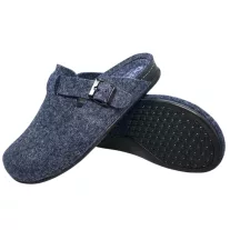 600 -as ferfi Dr Feet gyapju papucs - sotet kek