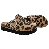 614 -es női Doss bőr papucs - animal print