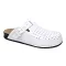 8001 -es ferfi Dr Feet bőr papucs - feher