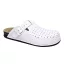 8001 -es ferfi Dr Feet bőr papucs - feher