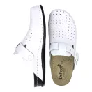 8001 -es ferfi Dr Feet bőr papucs - feher