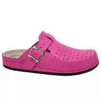 8001 -es ferfi Dr Feet bőr papucs - pink