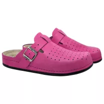 8001 -es ferfi Dr Feet bőr papucs - pink