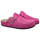 8001 -es ferfi Dr Feet bőr papucs - pink