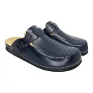8001 -es ferfi Dr Feet bőr papucs - sotet kek
