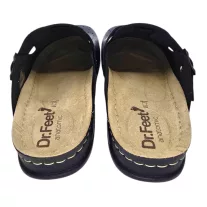 8001 -es ferfi Dr Feet bőr papucs - sotet kek