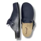 8001 -es ferfi Dr Feet bőr papucs - sotet kek