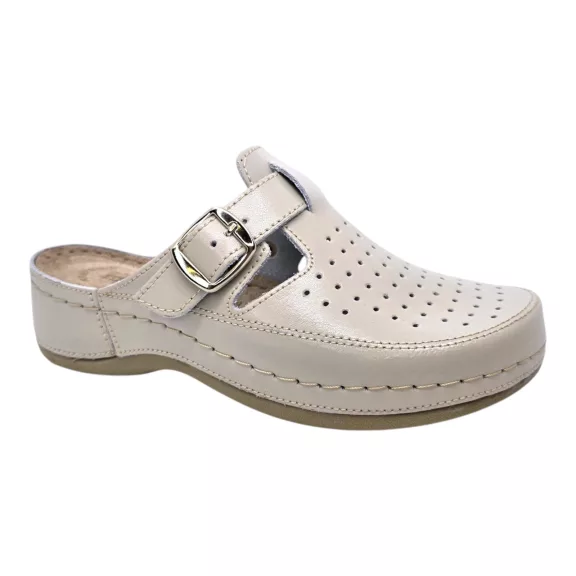 88 -as női Doss bőr papucs - beige 88 -as női Doss bőr papucs - beige